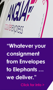 Whatever your consignment from Envelopes to Elephants we deliver.